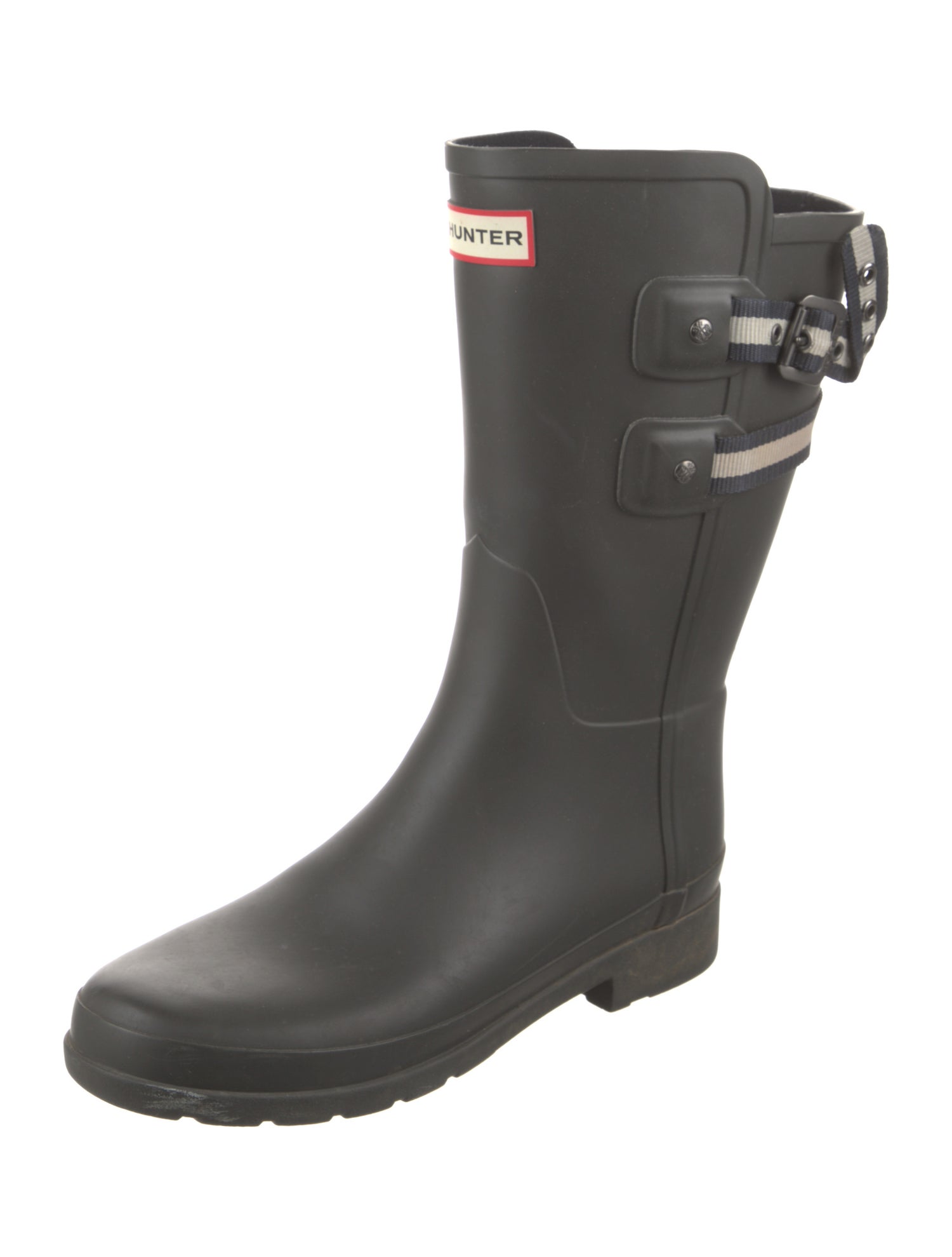 Hunter Rubber Striped Rain Boots